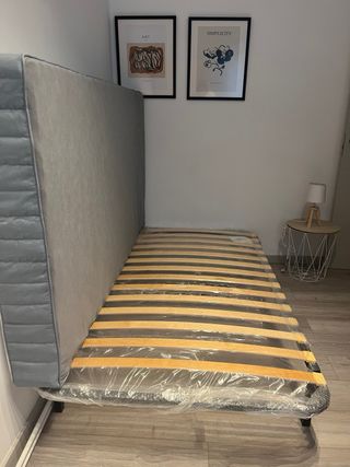 Cama completa 90 cm somier + colchón + edredón