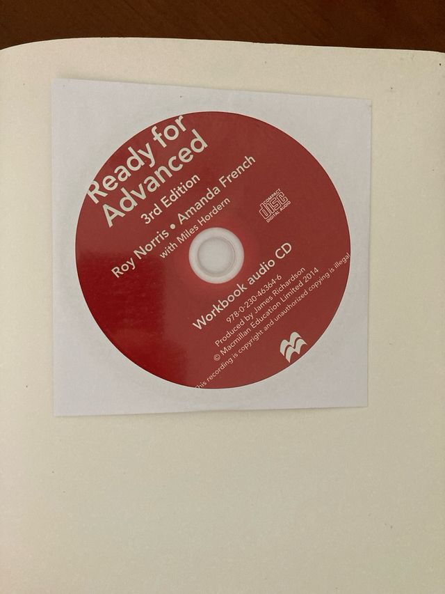 Cartella di lavoro pronta per Advance