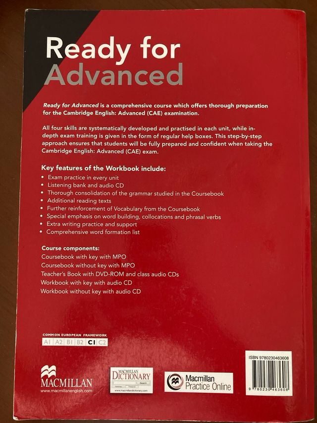 Cartella di lavoro pronta per Advance