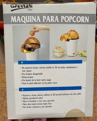Macchina per pop corn ad aria calda G3 Ferrari