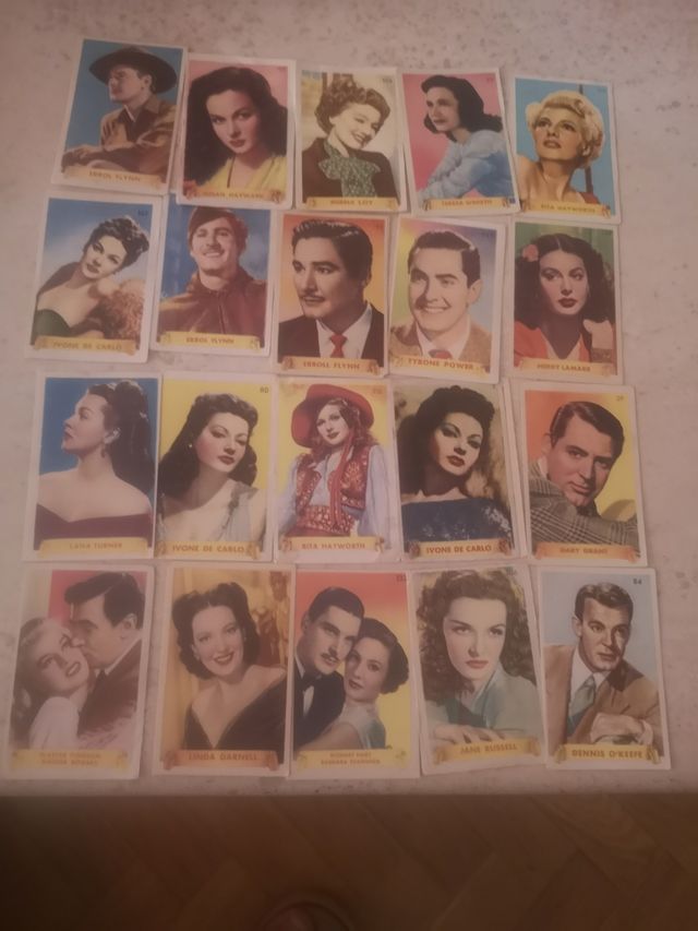 Cromos antiguos actores