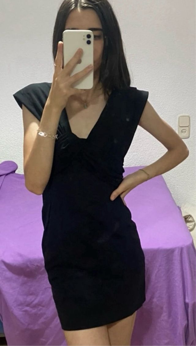 Vestido negro de pinko