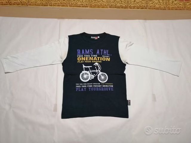 Maglietta Rams 23 Kids originale blu e bianca