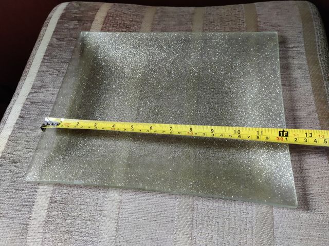 Bandeja dorada de vidrio NUEVA
