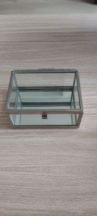 Caja de cristal joyero 