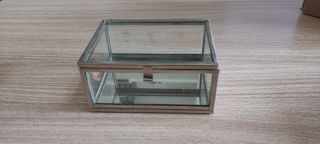 Caja de cristal joyero 