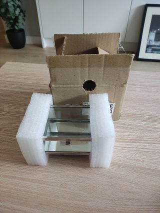 Caja de cristal joyero 