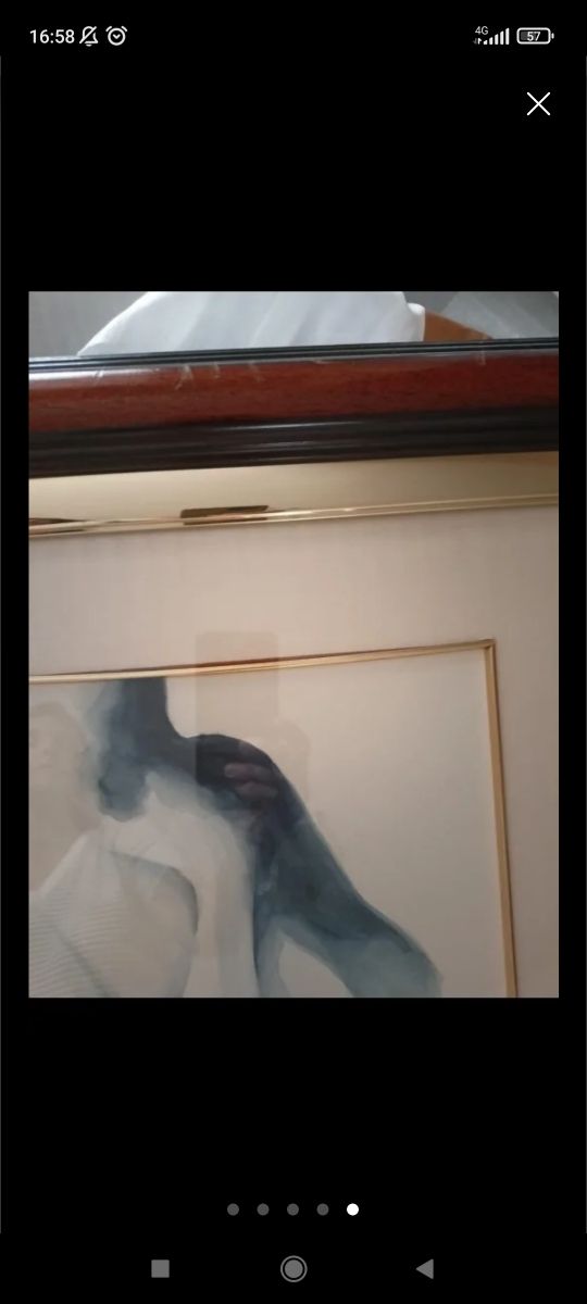 Lampara y set cuadros