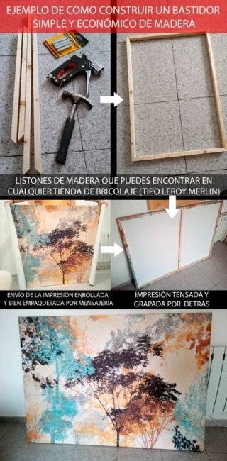 Fusión con el entorno Cuadro/Lienzo (sin bastidor)