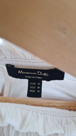 Blusa romántica Massimo Dutti Talla M