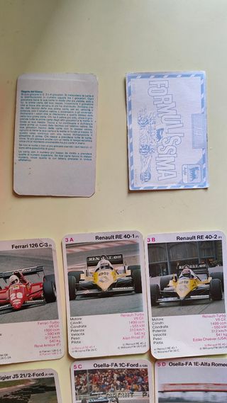 Carte gioco formula 1 piatnik 4929 vintage anni 80