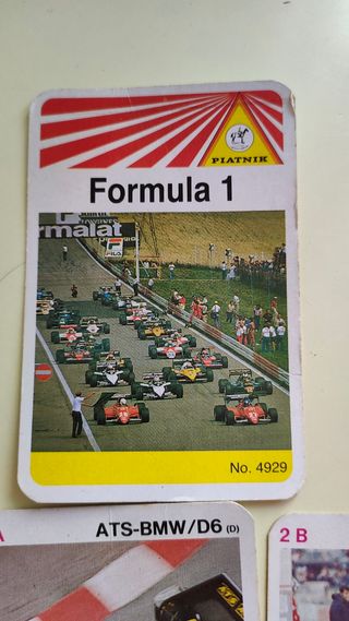 Carte gioco formula 1 piatnik 4929 vintage anni 80