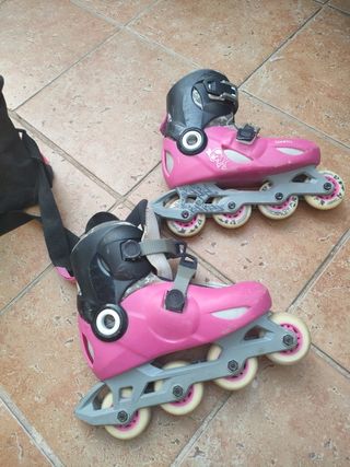 Patines en linea niña del 32 al 34 pie.