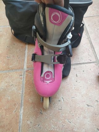 Patines en linea niña del 32 al 34 pie.