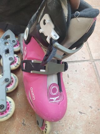 Patines en linea niña del 32 al 34 pie.