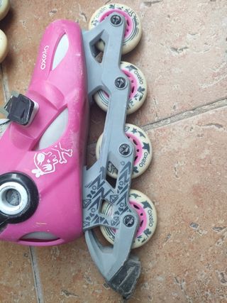 Patines en linea niña del 32 al 34 pie.