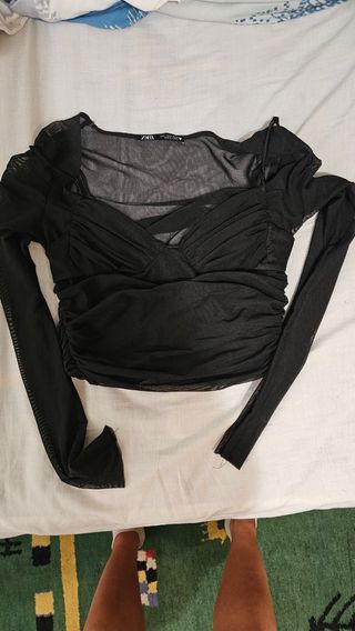 Top negro Zara