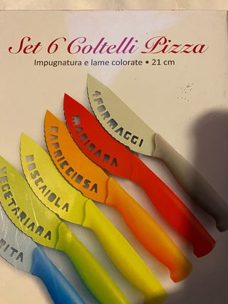 6 coltelli per pizza / idea regalo