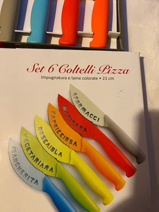 6 coltelli per pizza / idea regalo
