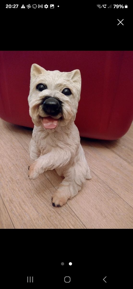 Perrito raza Westie de adorno