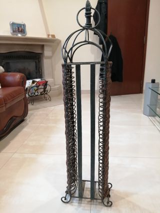 suporte para cd , rustico  , ler anuncio