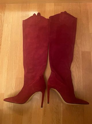 botas altas de Ante