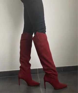 botas altas de Ante