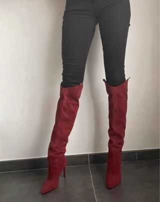 botas altas de Ante