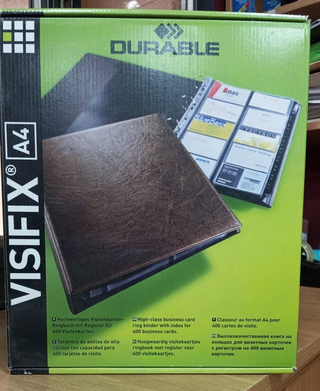 Tarjetero Durable din a4 Visifix (Nuevo)