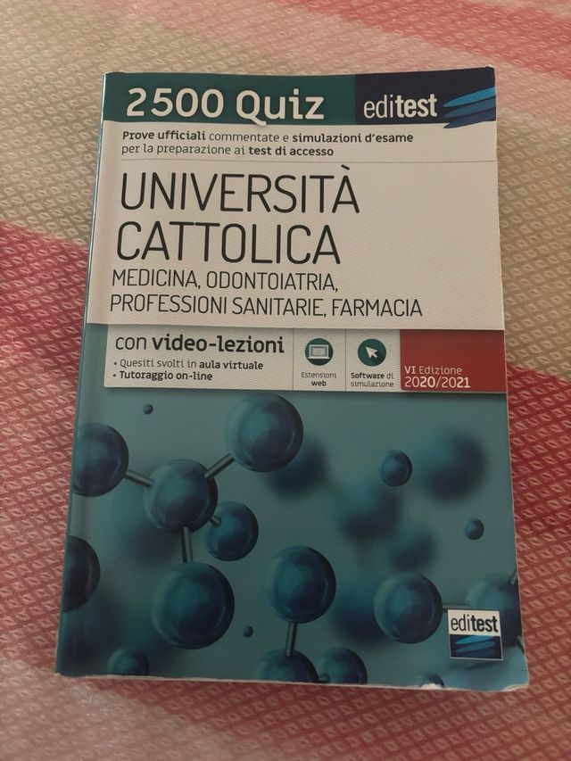Libro editest per test medicina universita cattoli
