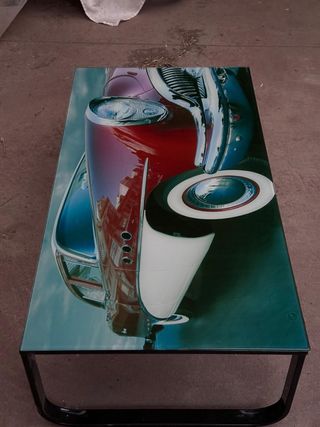 Mesa de cristal 100x55cm