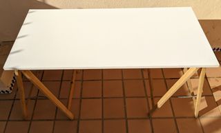 Mesa estudio con burriquetes