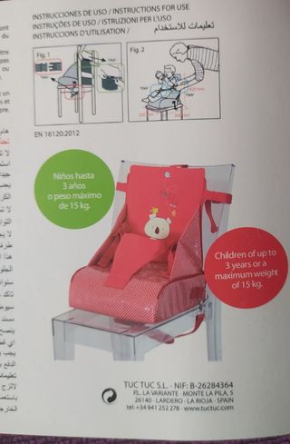 Mochila-trona portátil, de Tuc Tuc.