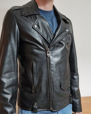 Giubbotto pelle Trussardi jeans uomo