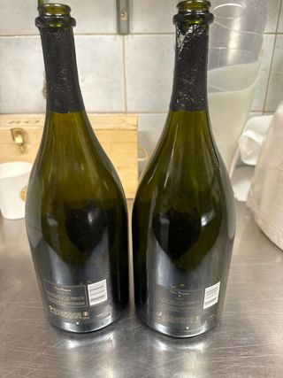 Bottiglie vuote champagne magnum vintage
