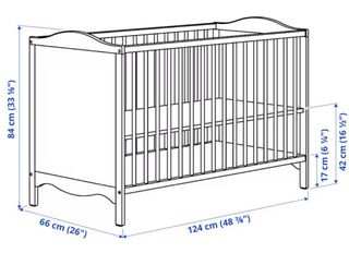 Cuna ikea bebe+colchon y accesorios
