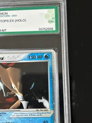 Carta pokemon gradata Kabutops ex holo