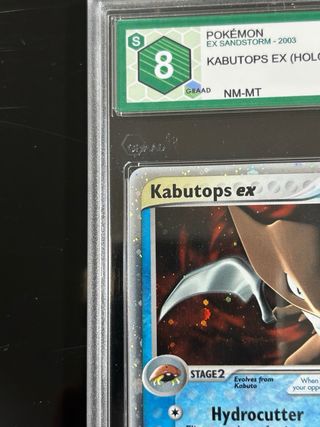 Carta pokemon gradata Kabutops ex holo