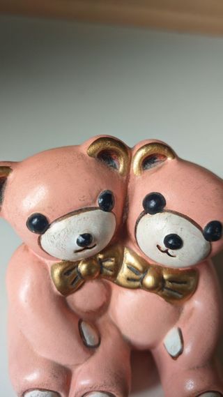 Thun vintage coppia orsetti rosa anni 80