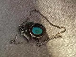Colgante de plata y piedra