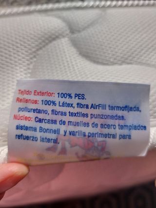 Cuna Pali de madera blanca de haya + Colchón