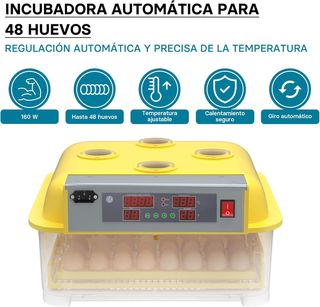 🌟INCUBADORA AUTOMATICA DE 48 HUEVOS