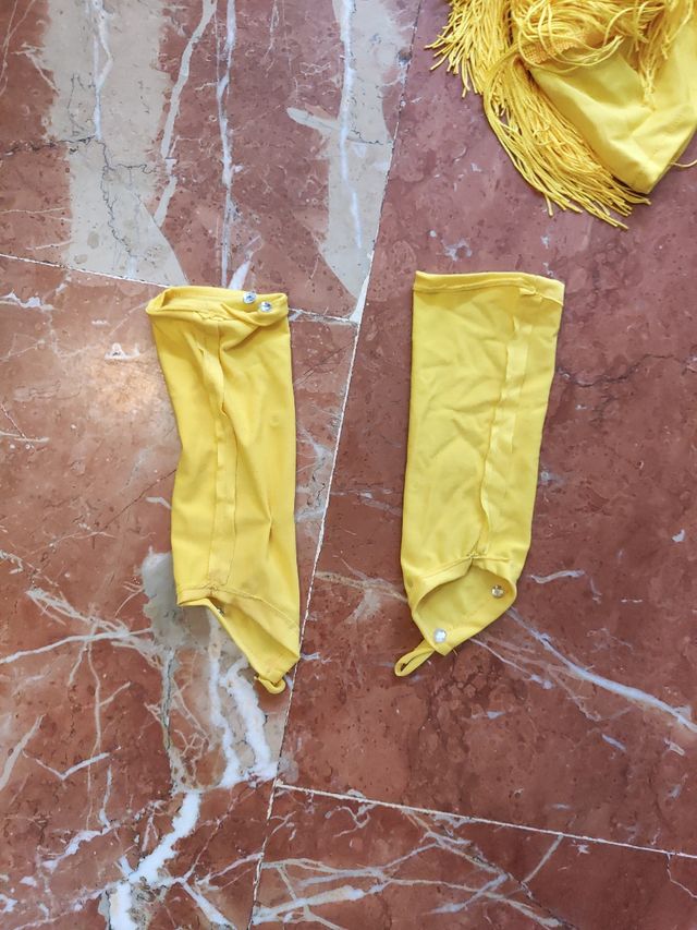 Vistido amarillo bailarina