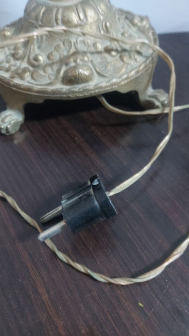 Lámpara de mesa bronce