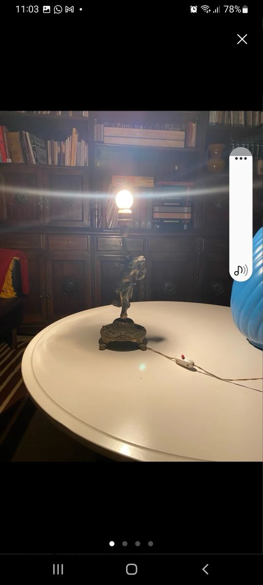 Lámpara de mesa bronce