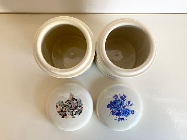 Coppia di barattoli Coronetti Cunardo - Anni '50