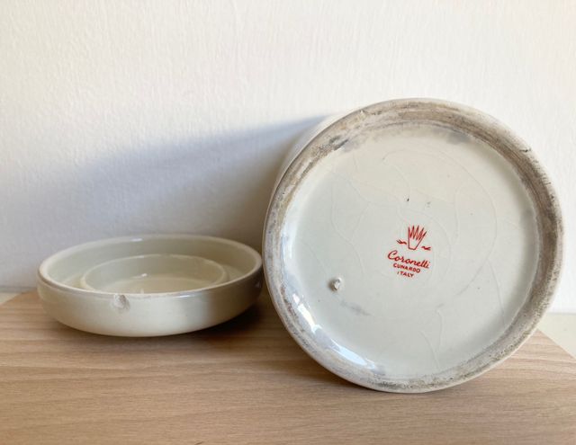 Coppia di barattoli Coronetti Cunardo - Anni '50