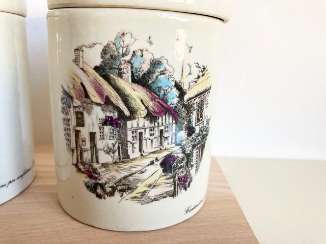 Coppia di barattoli Coronetti Cunardo - Anni '50