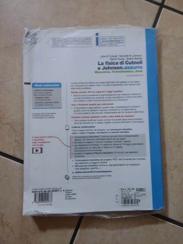 La fisica di cutnell e Johnson.azzurro