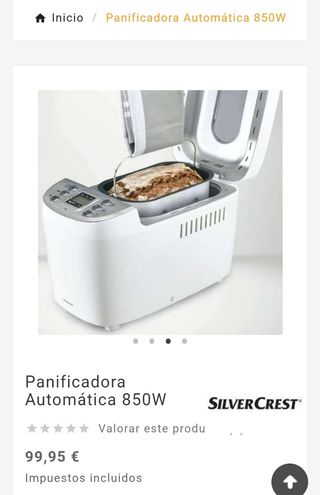 PANIFICADOR SILVERCREST 850W